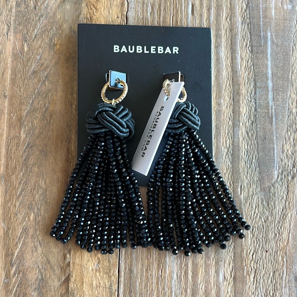 Baublebar black beaded earrings